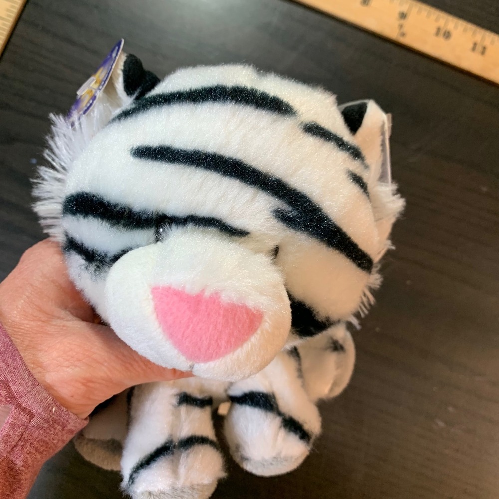 Aurora Wobbly Bobblees‎ White Tiger Plush Stuffed Animal Wobble Head 16397 NWT